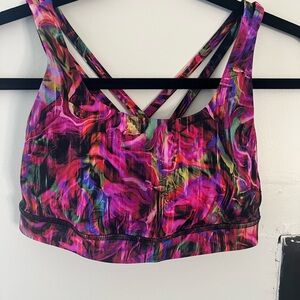 Lululemon hyper flow pink energy bra size 4